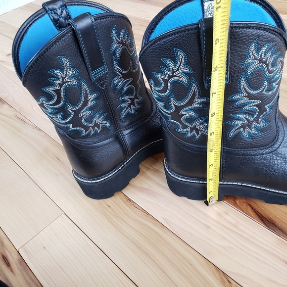 Ariat Fat Baby Cowgirl Boots Size 8.5B  Black Padding Made For Comfort New - Picture 6 of 16